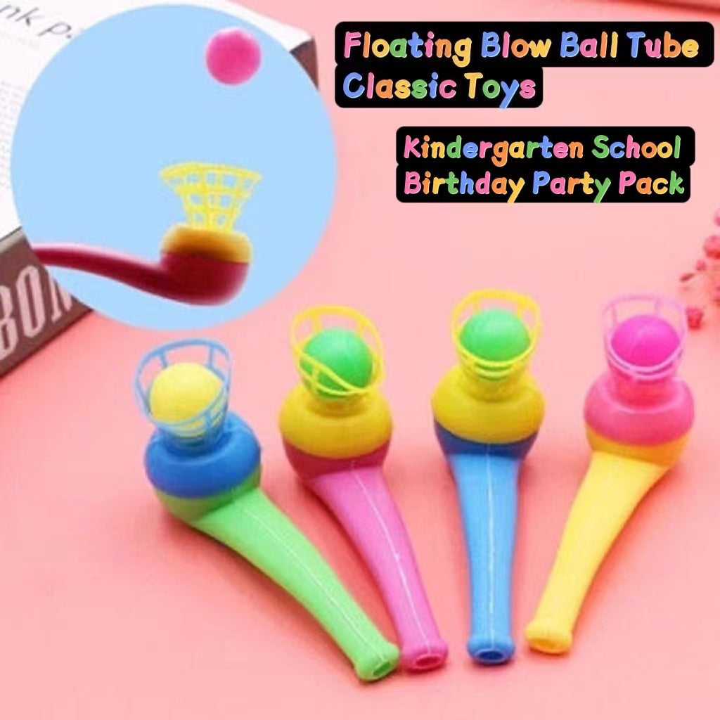 Childhood Old School Toy Floating Blow Ball Tube