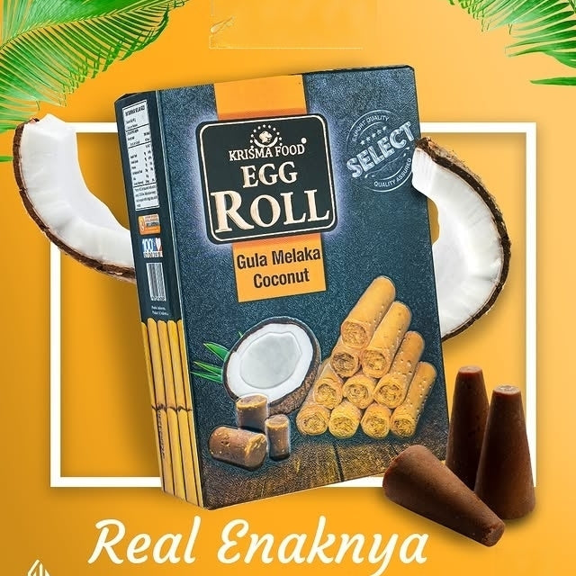Krisma Food Egg Roll Gula Melaka Coconut with Chicken Floss