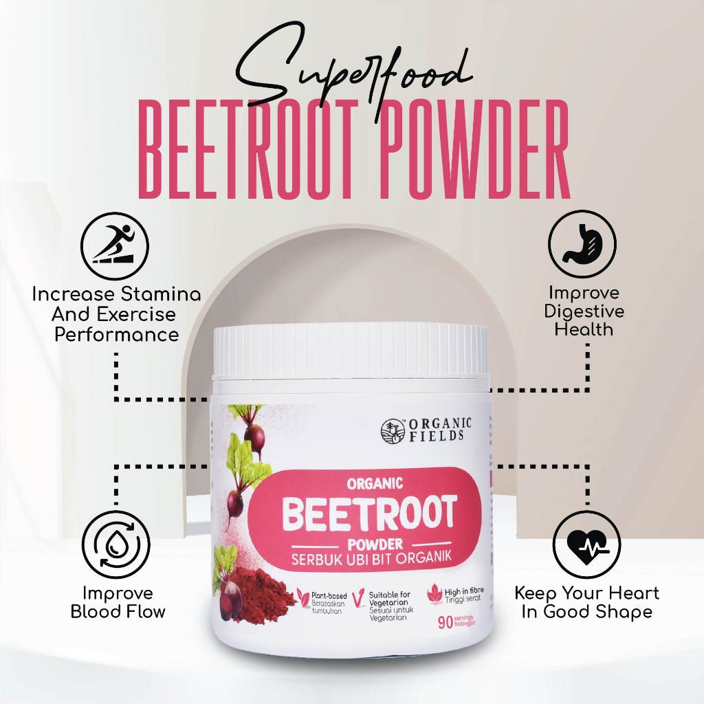 Organic Beetroot Powder (Organic Fields Brand)
