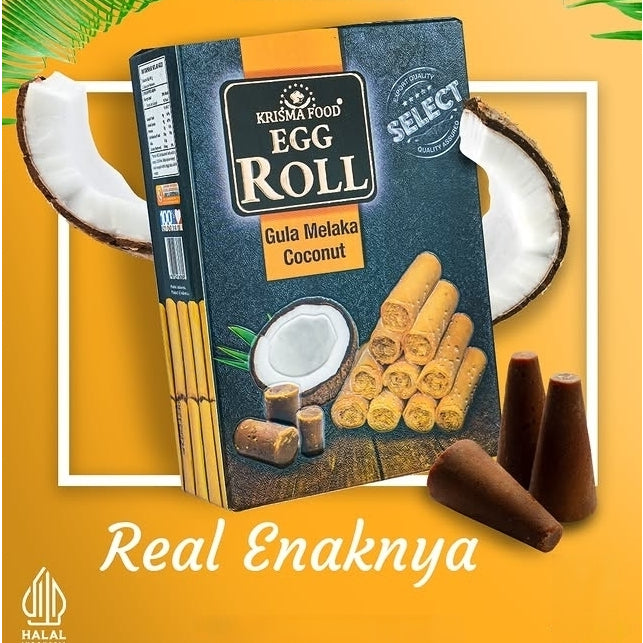 Guan Heong Chicken Floss Square Egg Roll and Product