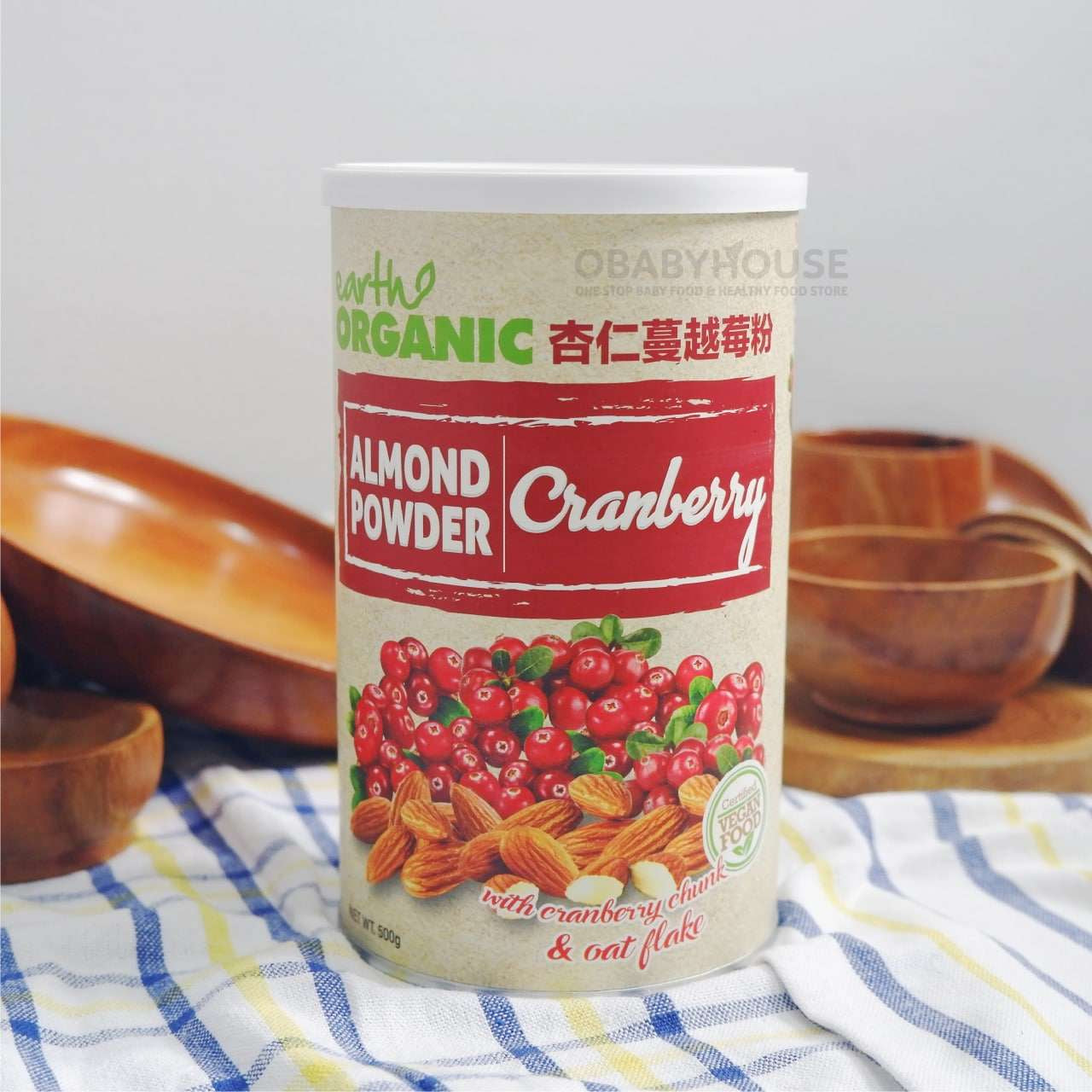 Earth Organic Almond Cranberry Powder