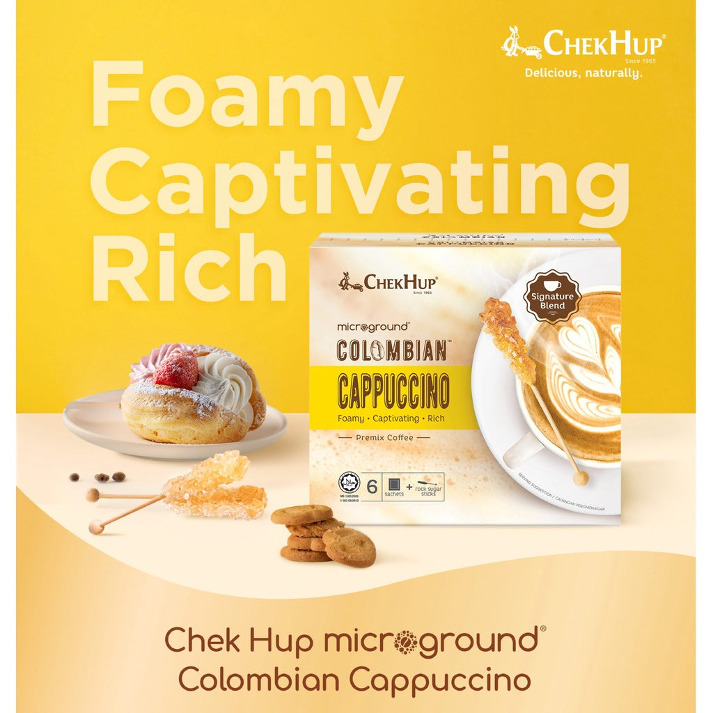Chek Hup Microground Coffee (23g x 6s)/Box Colombian Latte / Mocha / Cappuccino