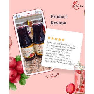 Cranberry Juice (PomeFresh Pure Organic Cranberry Juice)