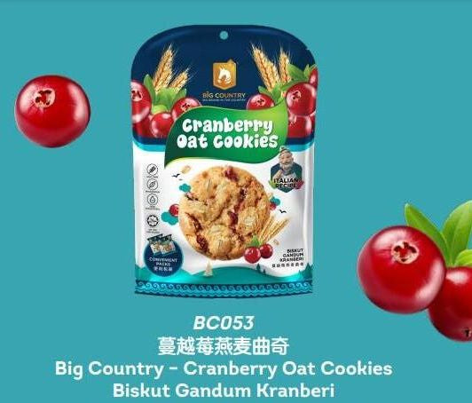 Cranberry Oat Cookies Big Country and Products