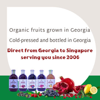 Georgia's Natural Pomegranate Blackberry Juice (100% Pure & Organic)