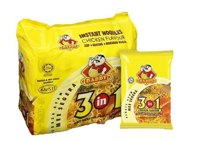 Daddy Noodle Mee (3 in 1 Instant Noodle) and Products