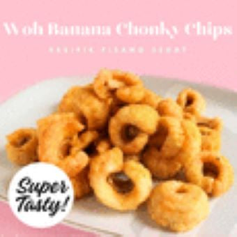 Banana Chips Hasil Ori Crispy / Banana Chonky Chips / WOH Banana Chips