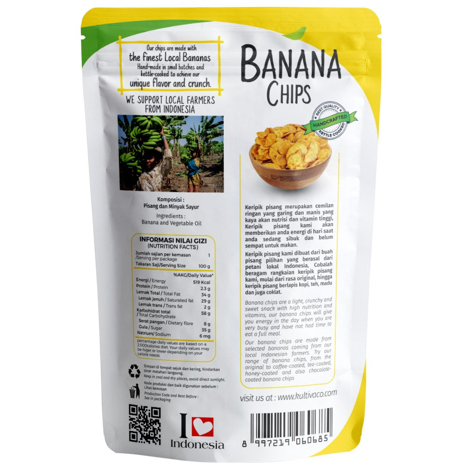 Banana Chips Hasil Ori Crispy / Banana Chonky Chips / WOH Banana Chips