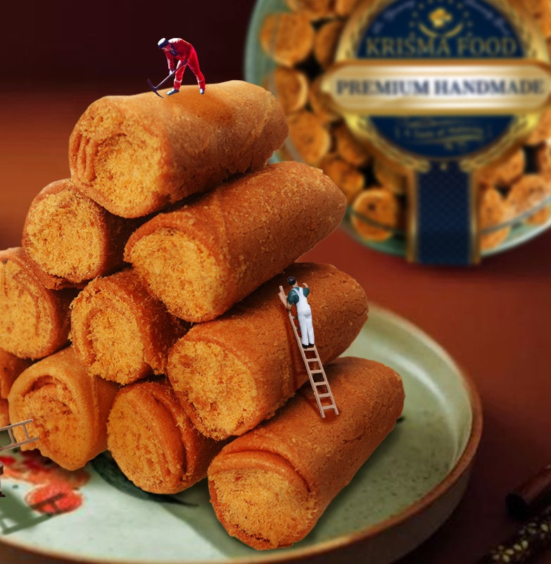 Krisma Food Egg Roll Gula Melaka Coconut with Chicken Floss