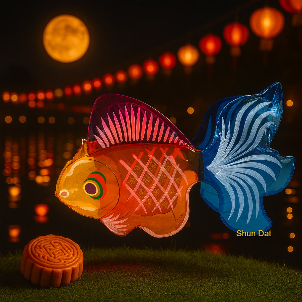 Cellophane Traditional Lantern- Mid-Autumn Festive
