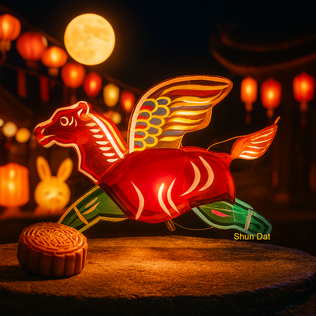 Cellophane Traditional Lantern- Mid-Autumn Festive