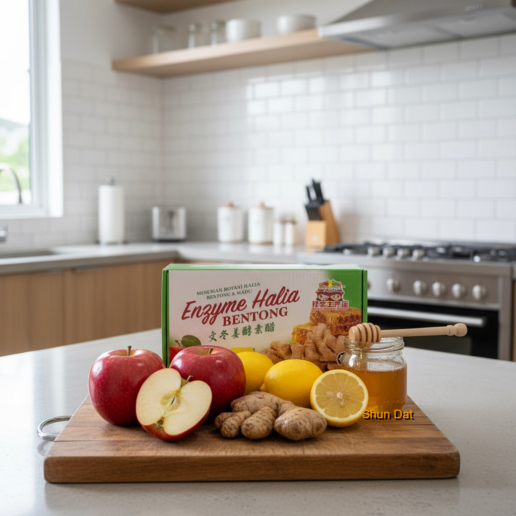 Bentong Ginger Apple Vinegar Lemon and Honey Enzyme (Sachet)