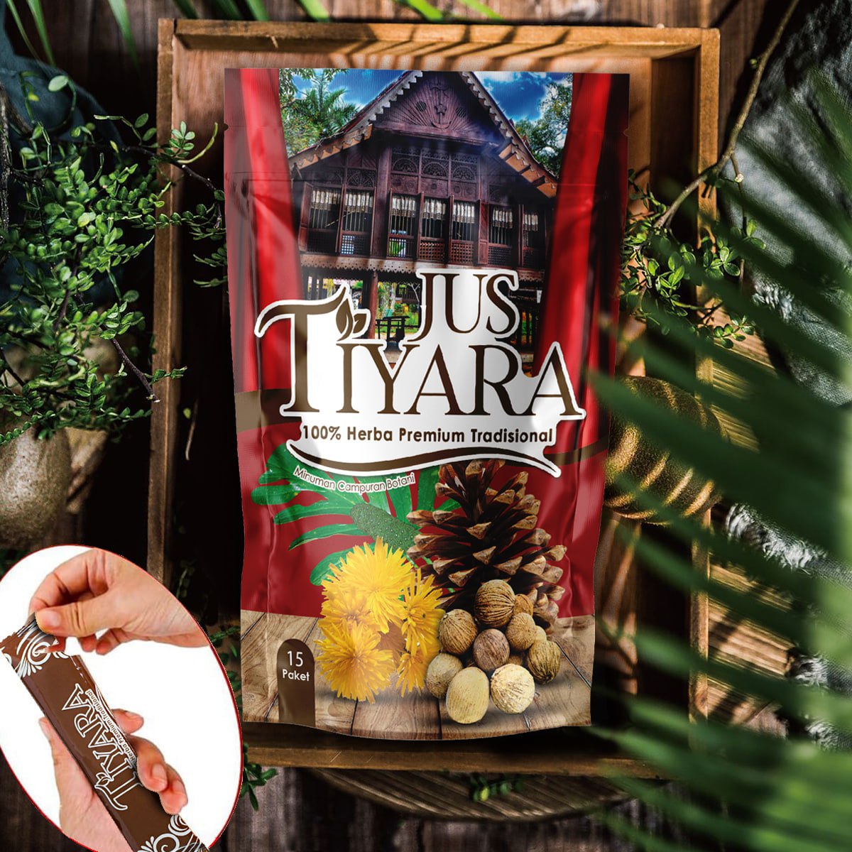 JUS TIYARA Traditional Herbal Drink - High Quality & Premium Hayat Rope Root
