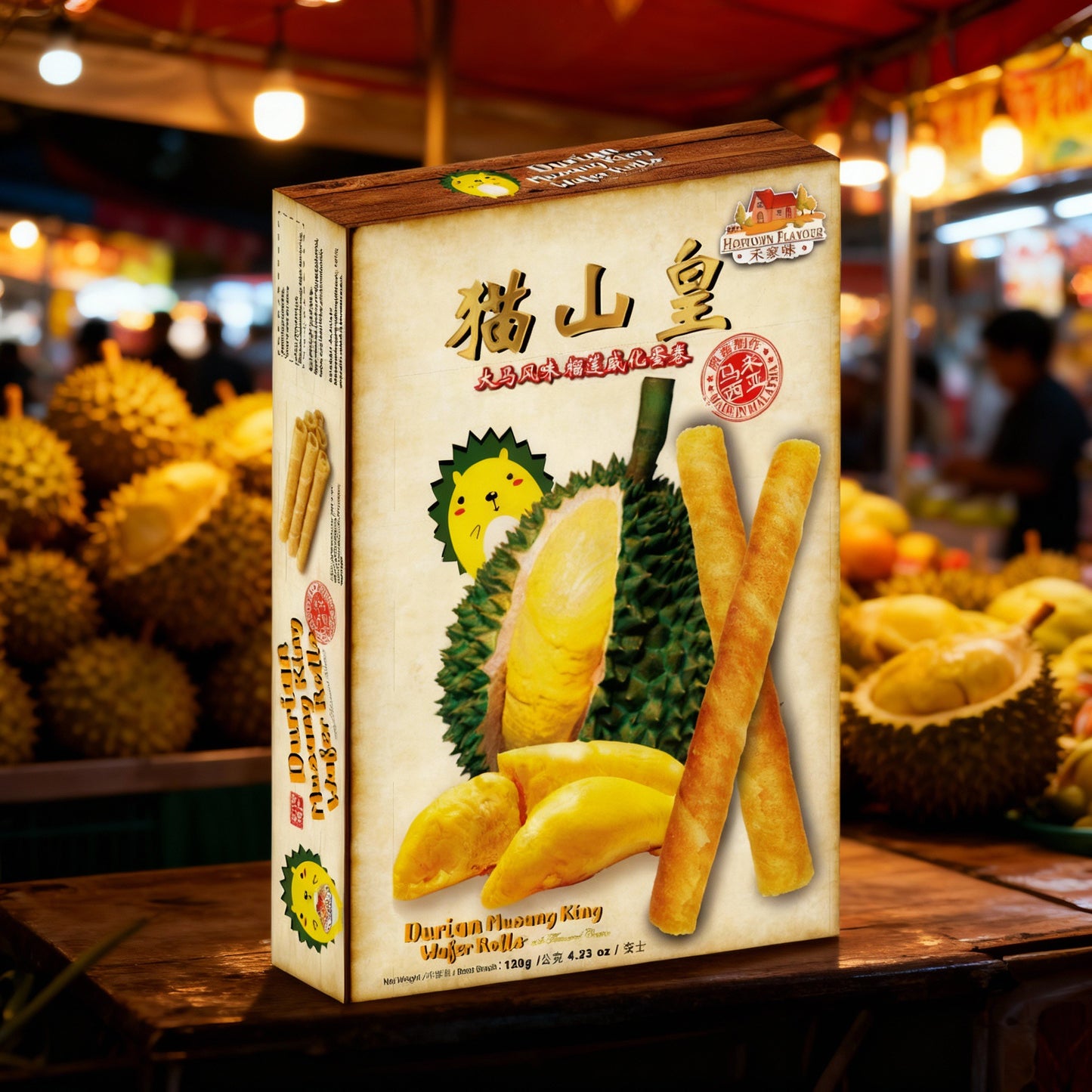 Durian Musang King Wafer Rolls and Products
