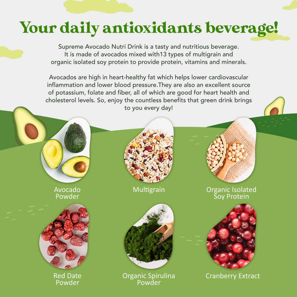 Avocado Multigrain Beverage (Nutrivo Brand)