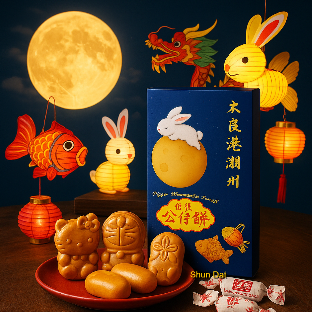 Ipoh Traditional Homemade GongZai Mooncake Biscuit Mid-autumn