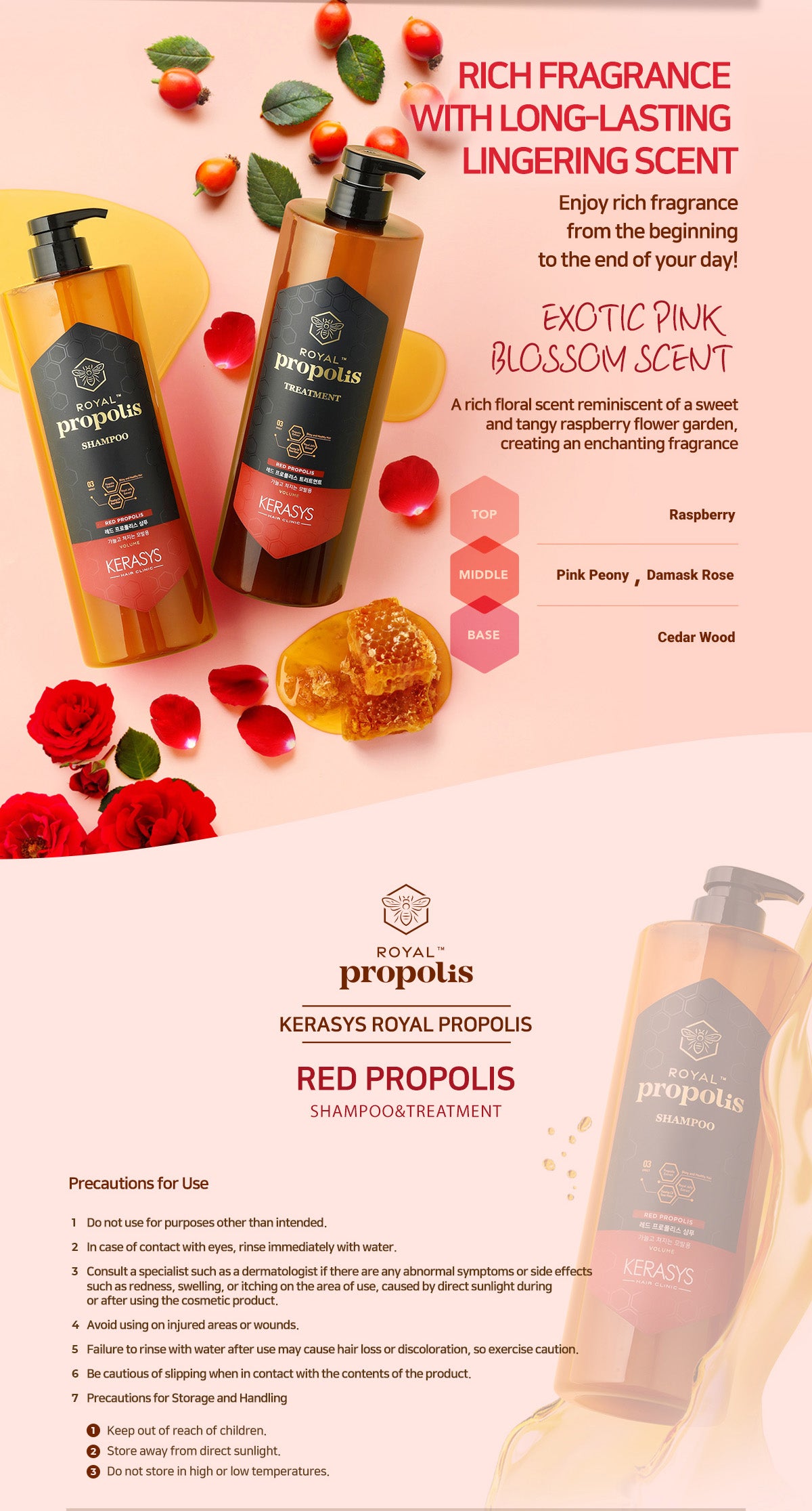 KERASYS Royal Propolis Shampoo 1000ml / Propolis Treatment