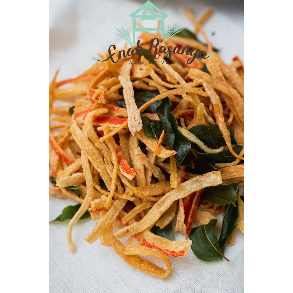 Crab Chip Cracker (Enakrasanya Crab Stick with Curry Leaves)