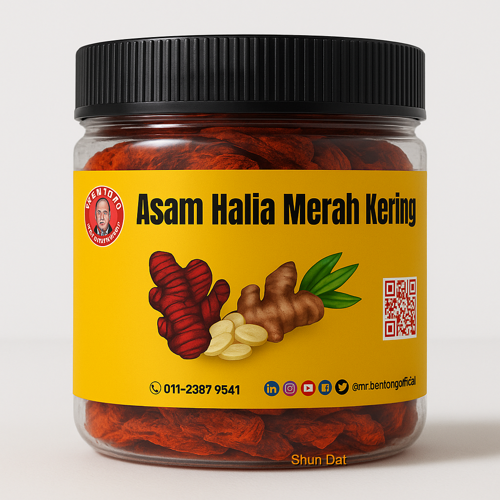 Asam Halia Merah Kering – Mr. Sotong 170g | Traditional Red Ginger Snack | Product of Malaysia