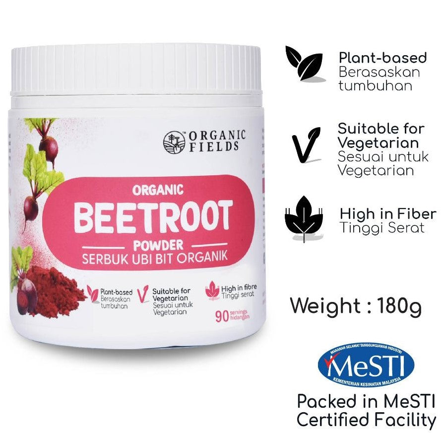 Organic Beetroot Powder (Organic Fields Brand)