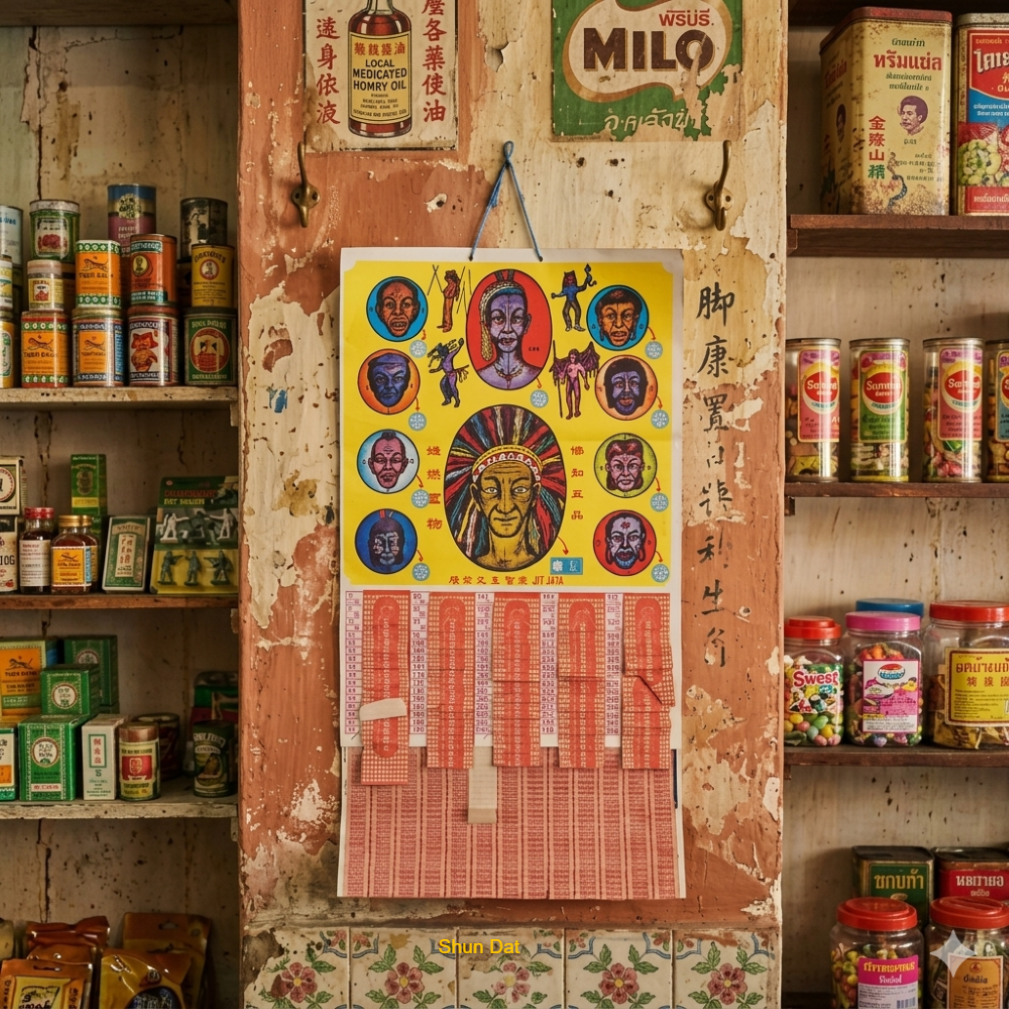 Tikam Tikam Traditional Lucky Draw Game Board