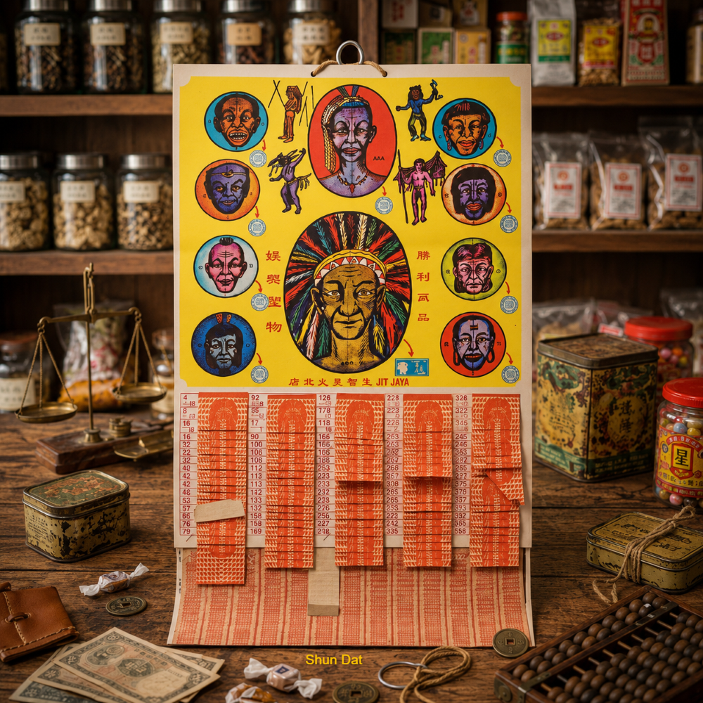 Tikam Tikam Traditional Lucky Draw Game Board