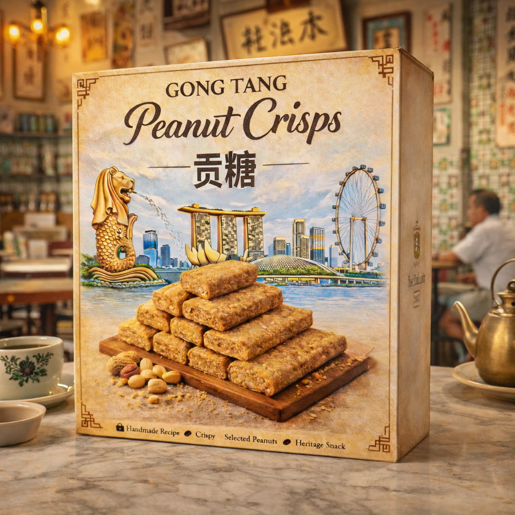Gong Tang Peanut Crisps (Singapore Souvenir Snack/Tourist Souvenir/Gift)