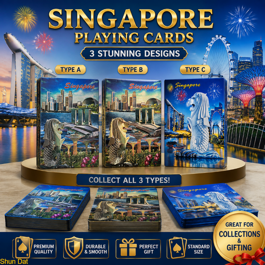 Singapore Icon Souvenir Playing Cards (Gold/Classic Edition)
