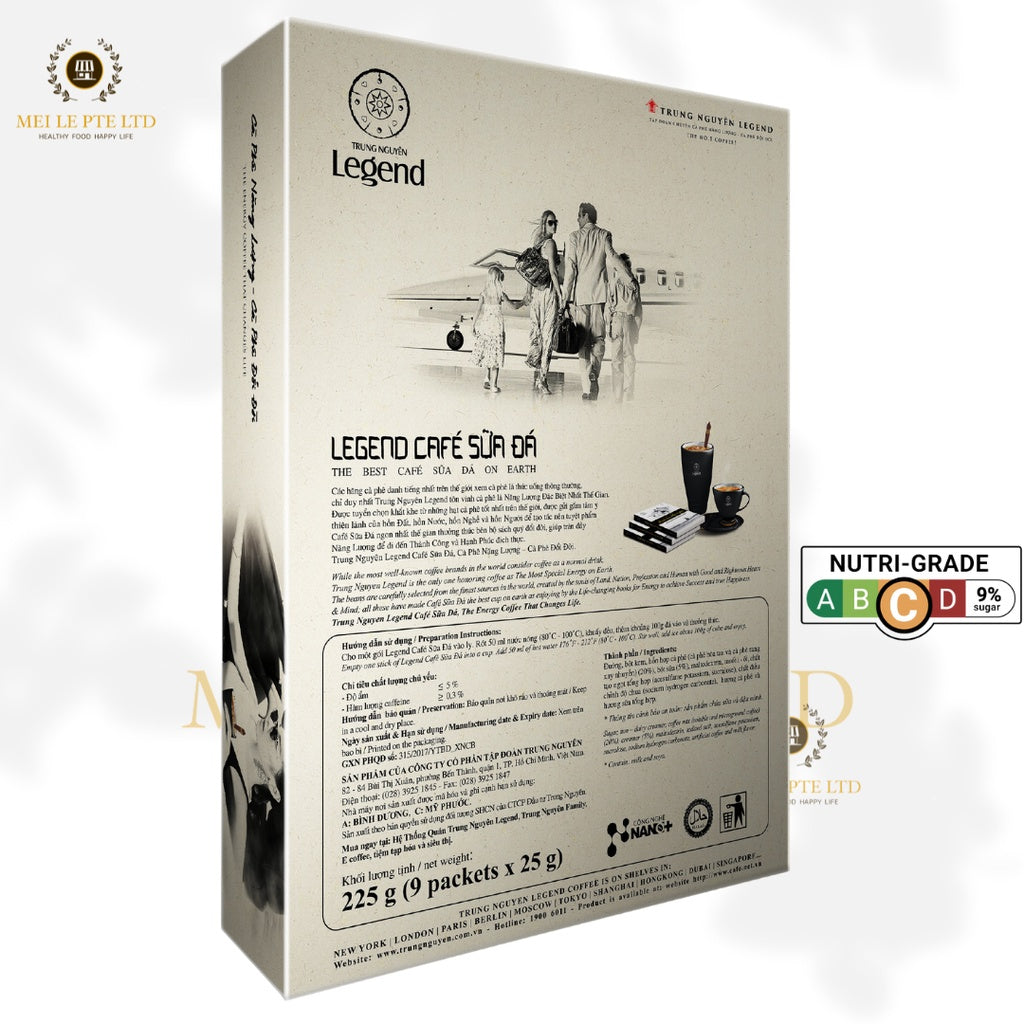 LEGEND Cafe Sua Da Iced Milk Coffee  (Trung Nguyen 3in1 Instant Coffee)