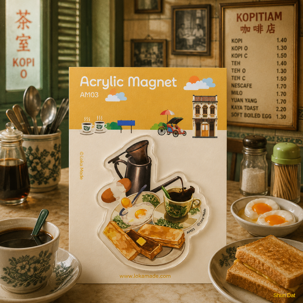 Acrylic Food Magnet Souvenir – Singapore Heritage Collection