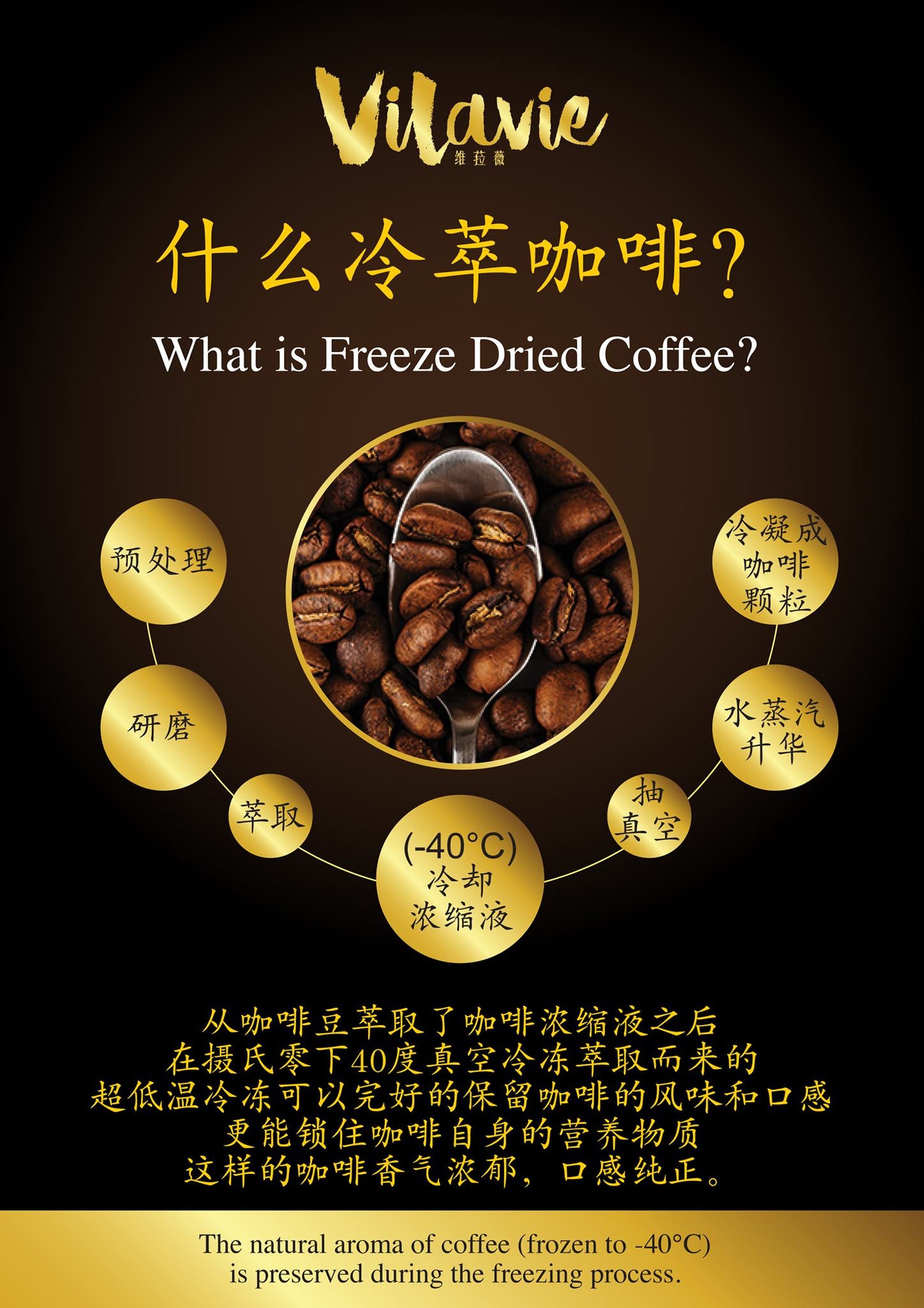 Vilavie Freeze Dried Rich Coffee and Products