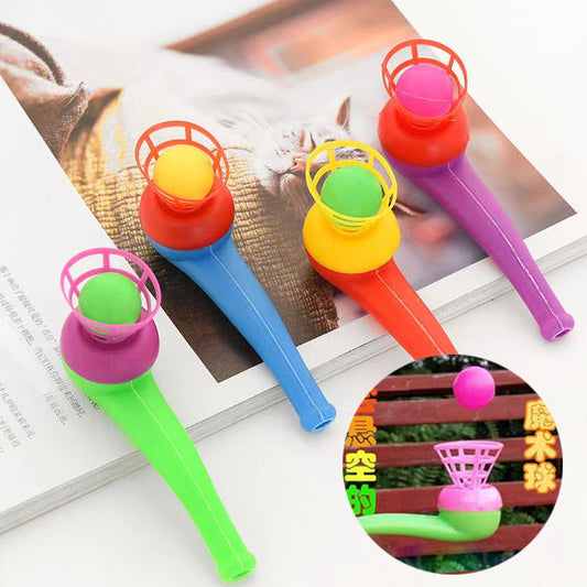Childhood Old School Toy Floating Blow Ball Tube