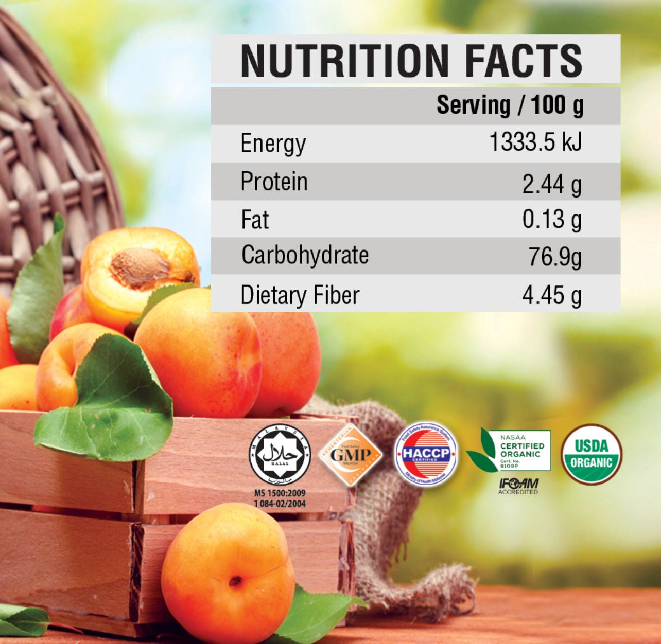 Organic Dried Apricot