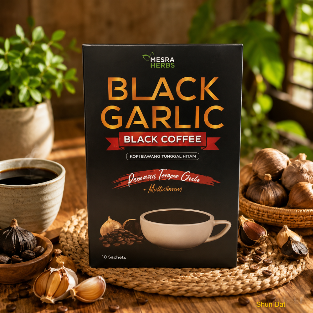 Ad-din Coffee Moringa, Black Garlic Sacha Inchi and Product
