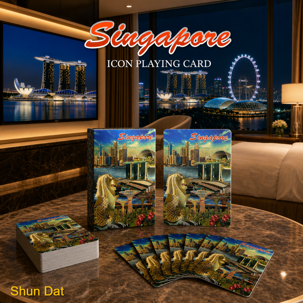 Singapore Icon Souvenir Playing Cards (Gold/Classic Edition)