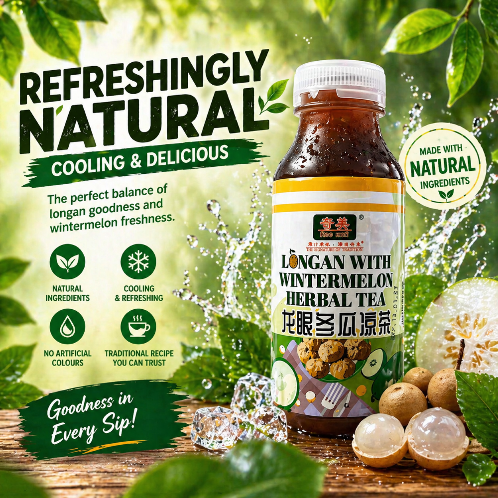 Kee Mei Herbal Tea Series Longan Wintermelon Tea / Sugarcane Pear Herbal Tea / Honey Chrysanthemum Tea / Luo Kat Wong