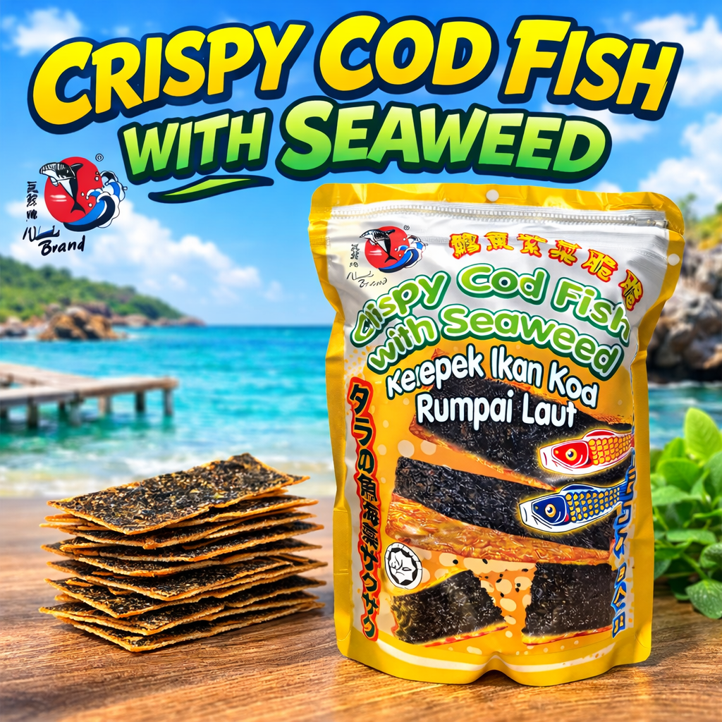 Crispy Cod Fish with Seaweed