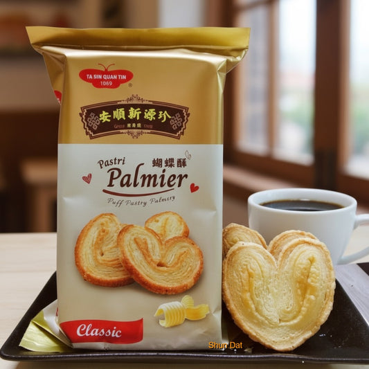 Ta Sin Guan Tin Classic Palmier Buttery Crispy Butterfly Pastry
