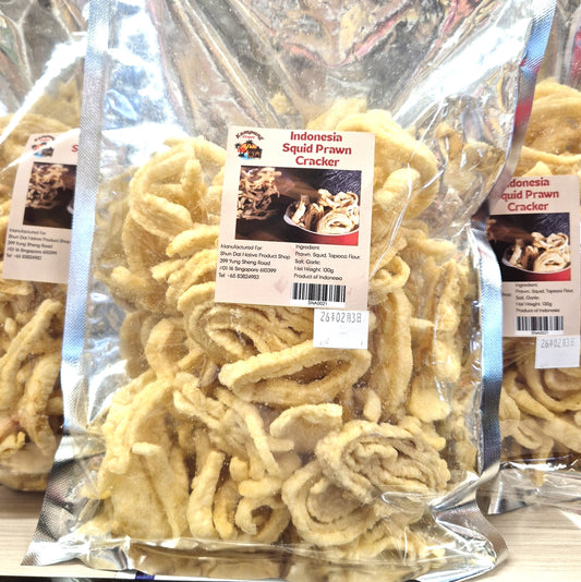 Indonesia Cuttlefish Prawn Cracker (Kampung Crave Brand) and Products