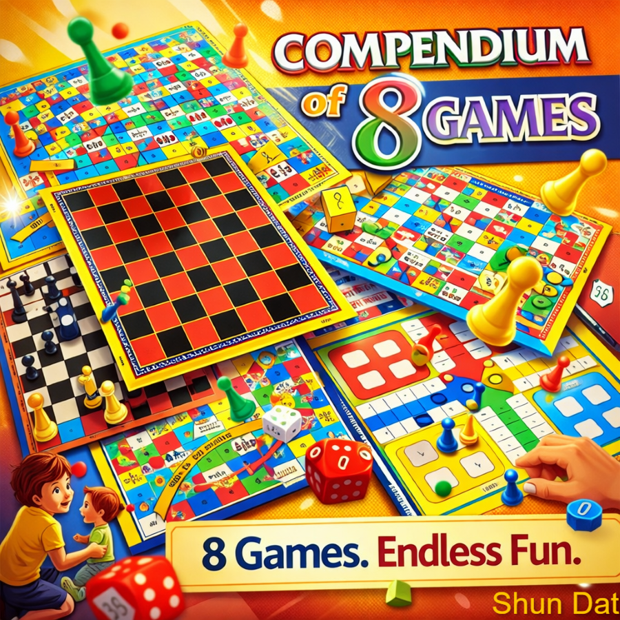 Childhood Game 8 in 1 Compendium of 8 games