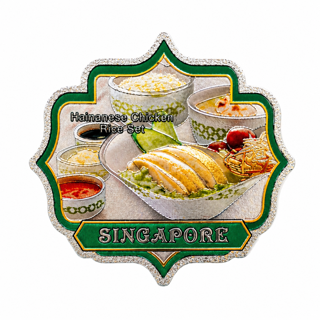 Singapore Food Feast Magnet – Iconic Local Delights Souvenir