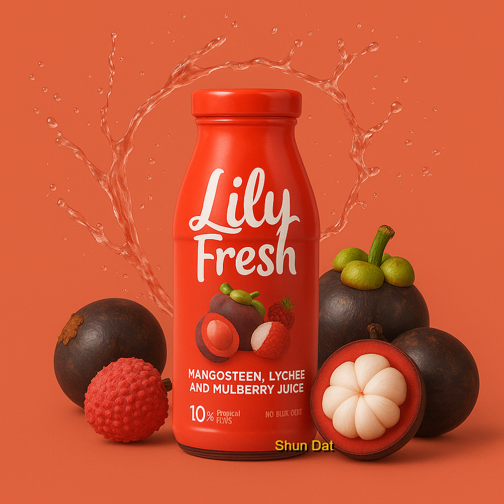 Lily Fresh Pure Mangosteen Juice 250ml – 100% Natural, No Added Sugar, Not From Concentrate