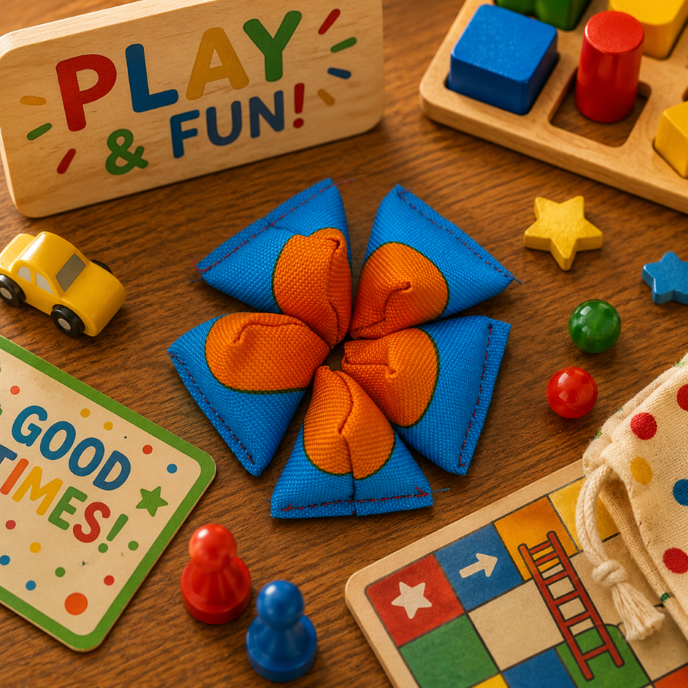 Traditional Childhood Toy Five Stones Game