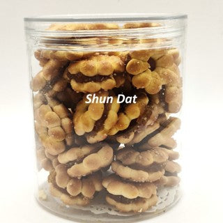 Traditional Childhood Coloured Prawn Snack and Product