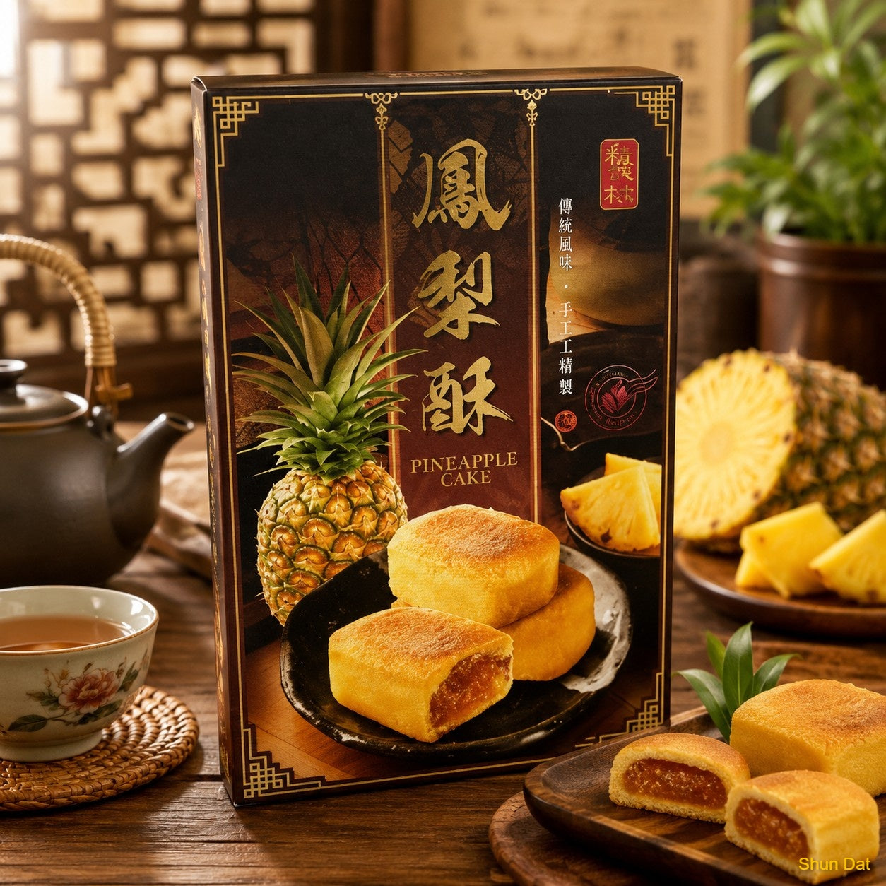Qube Nyonya Pineapple Tart and Product