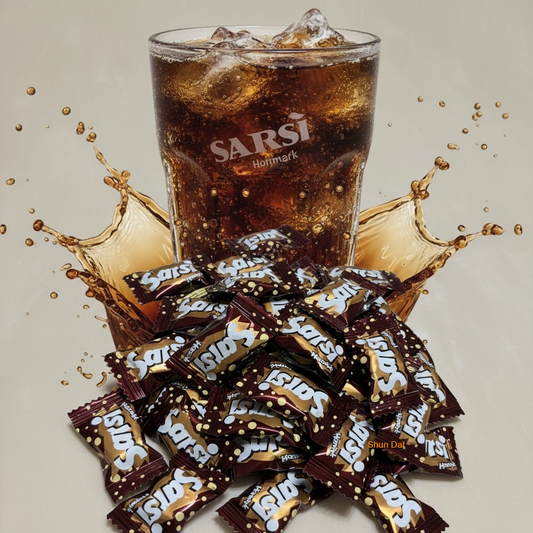 Childhood  Sarsi Homark Candy/ Mix Fruits Candy /Sarsi Lollipop/Fizzy Kola Candy
