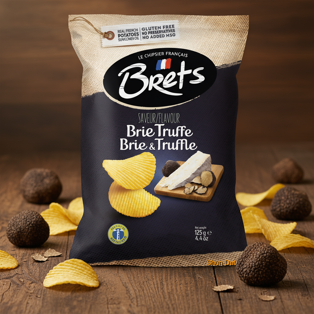 Brets Potato Crisps With Brie &amp; Truffle Snacks