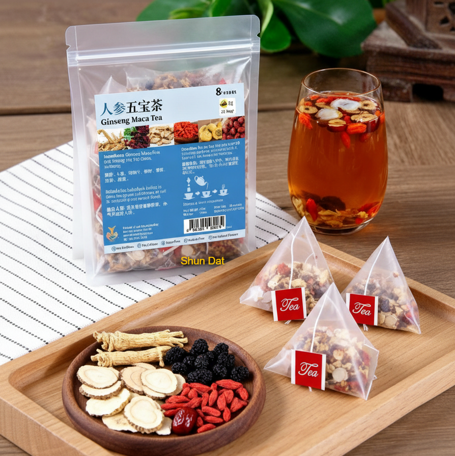 Ginseng Maca Tea and Product