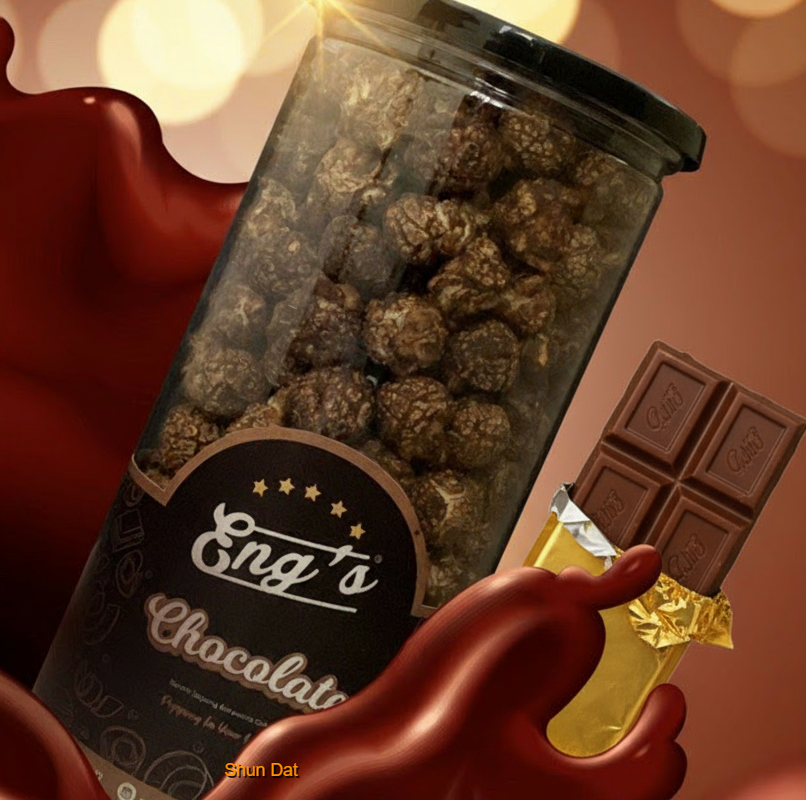 Eng's Popcorn Fully Coated Caramel and Product