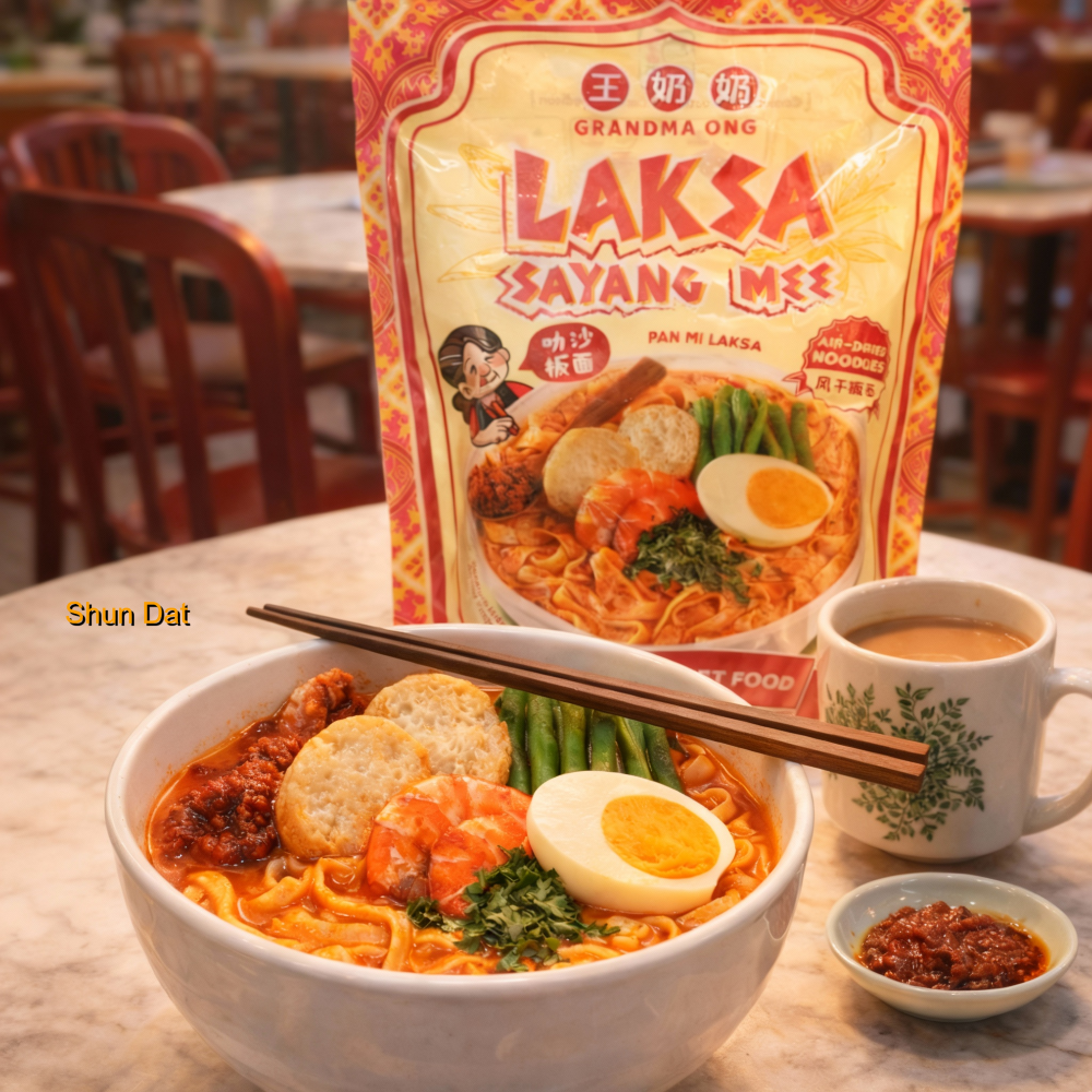 Grandma Ong Dried Spicy Shrimp/Soup Pan Mee